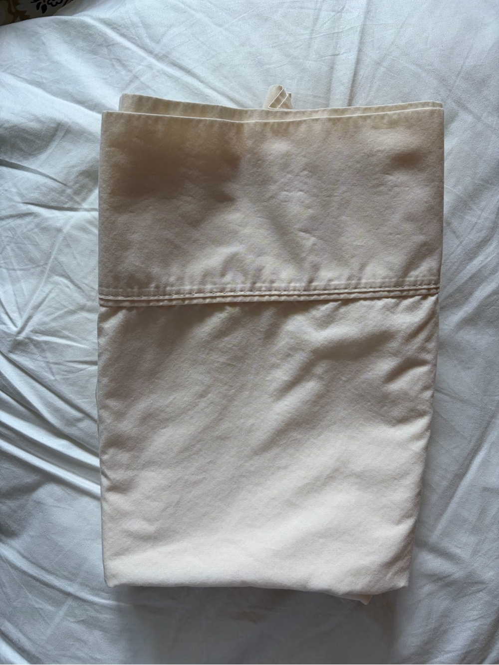 Set of 3 king size Cream Pillowcase from The Big One